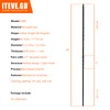 ITEVE.GD Wrought Iron Balusters - 10Pack,Hollow Double Twist Iron Spindles,Decorative