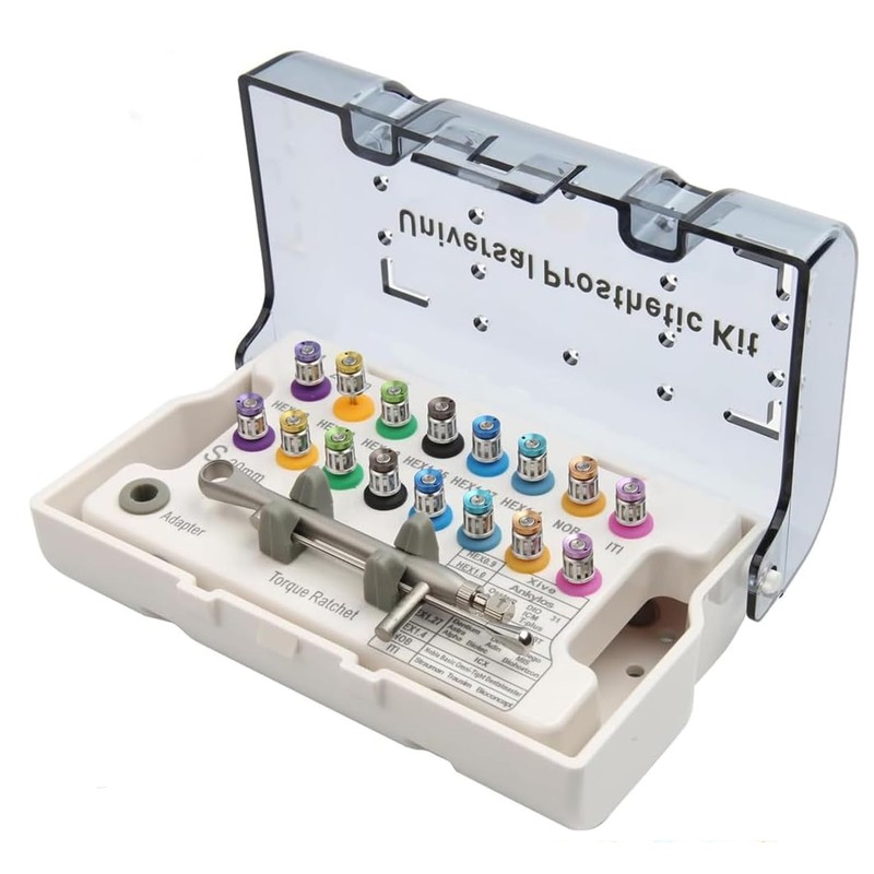 Dental Implant Torque Wrench Universal Kit Fully Autoclavable Color IdentificationTorque