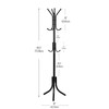 Mind Reader Freestanding Coat Rack, Multi-Tier Organizer for Office and