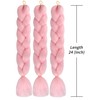 Pink Braiding Hair Extensions Synthetic Braid for Crochet Box Twist