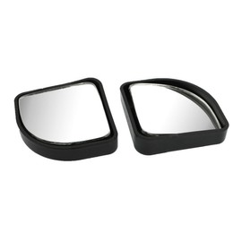 Xotic Tech Blind Spot Mirror, 2'' Black Fan HD Glass Convex Adjustable Wide Angle Rear View Mirror,Universal For Car SUVs Truck Motorcycle (2pcs)