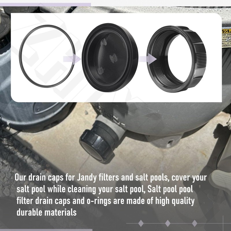 R0523000 Filter Drain Cap Assembly Compatible with Zodiac - Jandy