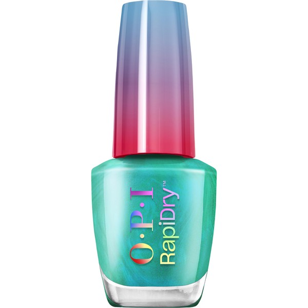 OPI RapiDry Speed of Bright | Semi-sheer Soft Blue Shimmer