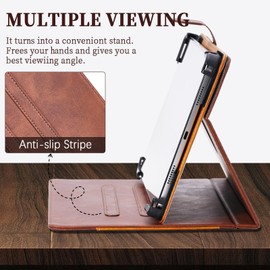 Case for Orbic Tab8 4g Rc8l1t-Rw 8.0-Inch Tablet Case 360 Degree Rotation Multi-Viewing Angels PU Leather Stand Folio Cover Brown