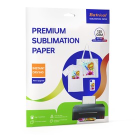 Sublimation Paper 30 Sheets Heat Transfer Paper 8.5x11 inch Compatible with Inkjet Sublimation Printer 125g