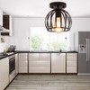 E27 Rustic Cage Chandelier Pendant Light Ceiling Lamp Shade for