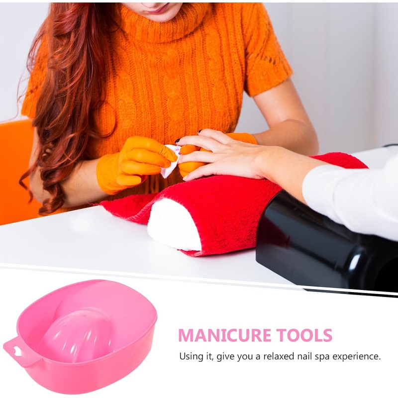 USHOBE Cuencos para Remojo de Uñas 2 Piezas Plástico para
