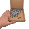 SKIR'CO (Pack of 100) Zinc Plated Euro Screws 6.2 x