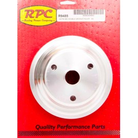 RPC R9485 Satin Aluminum SBC Double Groove Crankshaft Pulley – LWP Lower