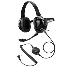 ArrowMax AHDH0032-BK-M1 Noise Cancelling Headset Compatible with Motorola CP200D CP100D R2 DEP450 BPR40D CP200 CP185 BPR40 CLS1410 CLS1110 DTR700 DTR650 RDU4100 RDU4160D RMU2040 RMU2080D CLS XiR P3688