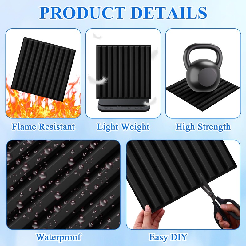 Nuanchu 32 Pcs 3D Wall Panels for Interior Wall Decor,