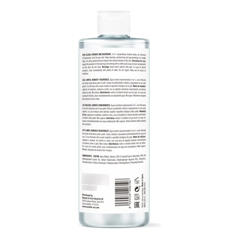 Agua Micelar La Cabine 3 En 1 400ml Oferta