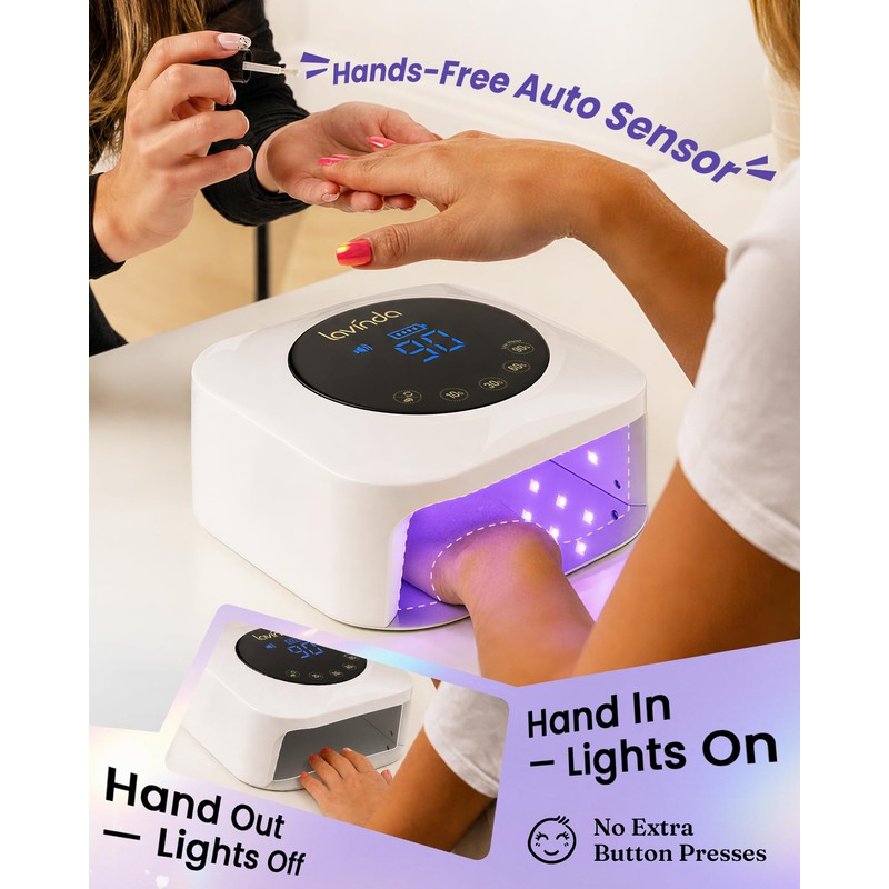 UV LED Nail Lamps for Gel Polish Long Battery Life