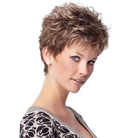 Zest Wig Color G48+ Sugared Pecan - Gabor Wigs Short Textured Boy Cut Average Cap Personal Fit Capless Wide Stretch Thinner Lace