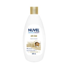 Nuvel Crema Corporal Humectante Anti Edad con Baba de Caracol, 500 ml, Crema Corporal Hidratente