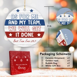 VeryHomy Appreciation Gifts for Coworkers | Team Gifts for Employees, Ceramic Christmas Ornaments 2024 for Office Christmas Decorations, Thank You Gifts for Women, Men | Employee 2024