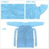 Tsubasa Disposable Apron, Blue with Sleeves