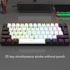 61 Key RGB Illuminated Keyboard with Mouse Multi Color LED