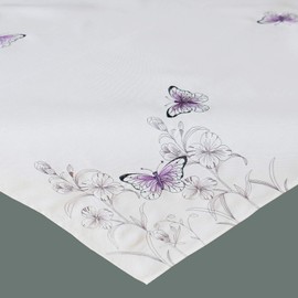 Raebel OHG Tablecloth 85 x 85 cm Butterfly Easter Table Decoration Spring White Easter Decoration