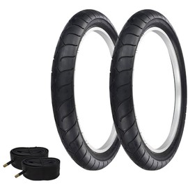 PRO+ Pair of Bicycle TIRE Fat Bike BMX/Electric Slick Clincher TIRE in 24 X 4.1/4 Black/Black SIDEWALL (2) Tires W/Tubes P-1077