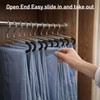 12 Pack 14.4In Pants Hangers Open Ended Heavy Duty Metal