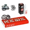 Bones Super Reds Bearings, 8 Pack Set with Spacers, Speed