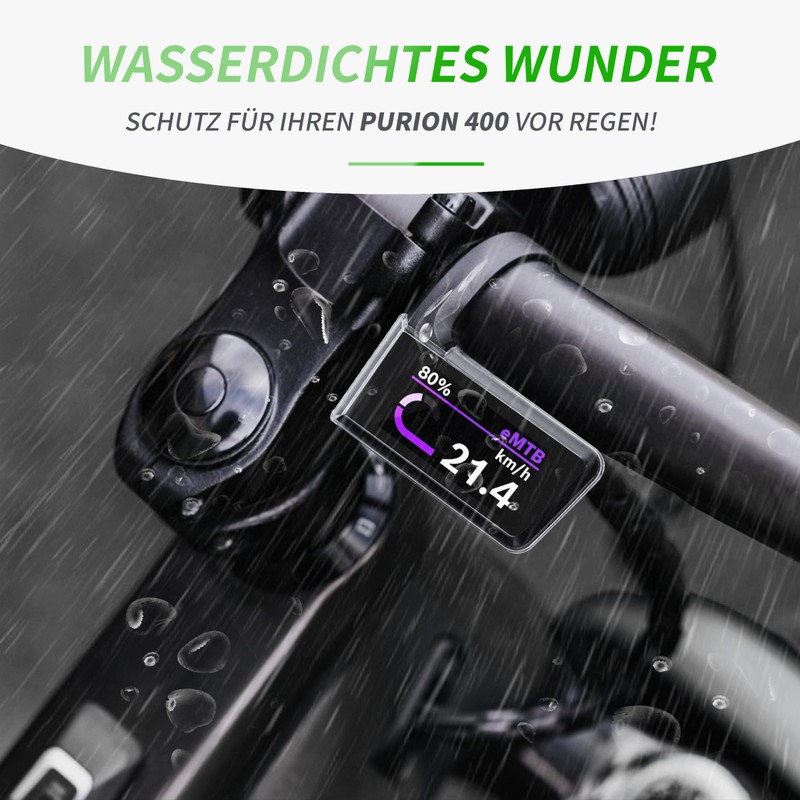 i-LEFANTE TPU Case for Bosch Purion 400 - Transparent Bicycle