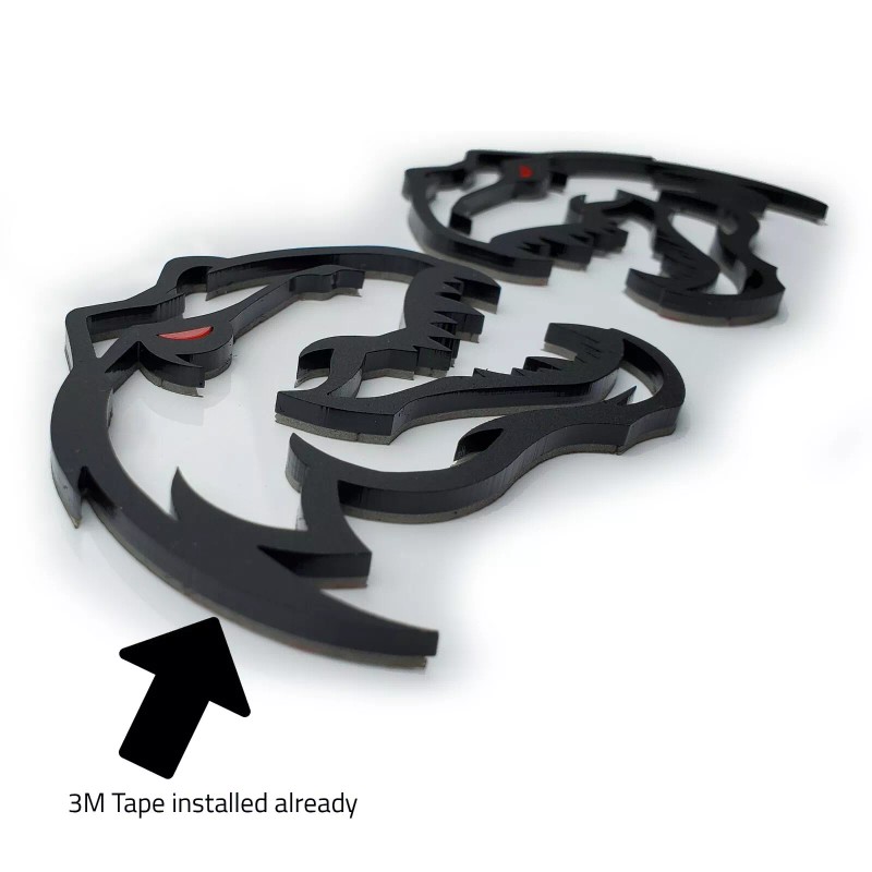 FMSgear Pair T-rex Emblem for TRX Ram 1500 Fender badge