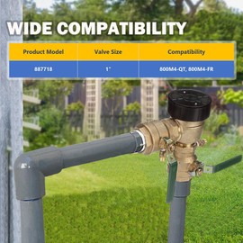 E-cowlboy Replacement for Watts 0887718 Backflow Convert Kit for 1" 800M4-QT, Conversion to Freeze-Resistant 800M4-FR, Complete Set for Easy Installation