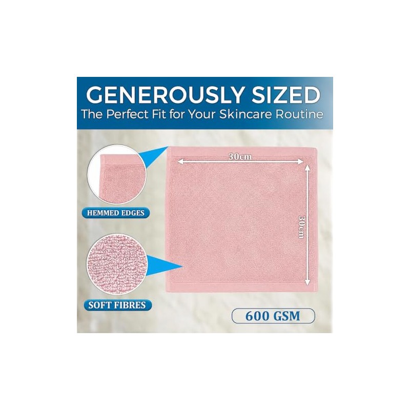 Towelogy® Luxury Flannel Face Cloth | Ultra Soft 100% Cotton