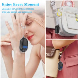 RFUNGUANGO [Upgraded Security Lock] for Beats Solo Buds 2024 Protective Case, Transparent TPU Protective Case, Compatible with Beats Solo Buds Charging Case (with Cleaning Kit and Keychain),Black