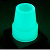 2Pcs: 19mm 3/4" Glow Green in the Dark Rubber Ferrules