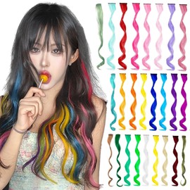 VEVE & MIKI One-touch Curl Extension, 4-piece Set, Synthetic Hair, 21.7 inches (55 cm), 100% Heat Resistant Fiber, Wig, One Touch Clip, Easy Installation, Cosplay, Heat Resistant, Party, Fashion 30