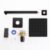 POP SANITARYWARE Matte Black Shower Faucet Set Bathroom Rainfall Mixer