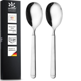 Solingen GEHRING Serving Spoons, Set of 2, Serving Spoons, Made of Stainless Steel, 18/10, Made in Germany
