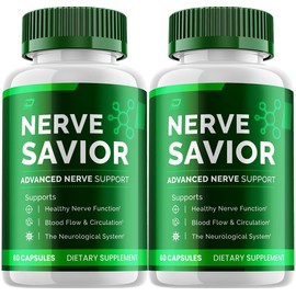 Nerve Savior for Neuropathy, Nerve Savior for Circulation, Inflammation (2 Pack)