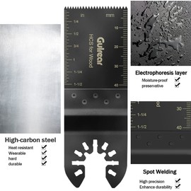 60 Pcs Universal Oscillating Tool Oscillating Saw Blades,Oscillating Multitool Blades,Multi Tool Blades Fit Fein Multimaster Porter Cable Bosch Ryobi Dewalt Milwaukee Rockwell Oscillating Tool Blades