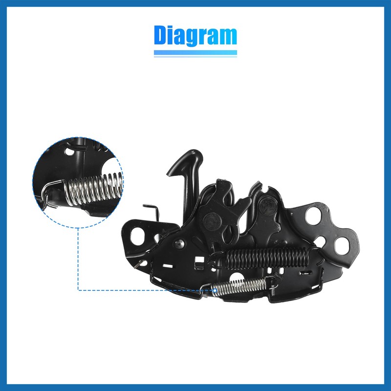 A ABSOPRO Hood Lock Latch for Nissan Rogue 2014-2019 Car