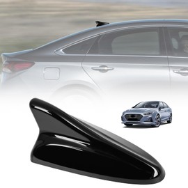 AMSPRAC Shark Fin Antenna Cover,Car Roof Antenna Caps Compatible with Hyundai Sonata LF 4Doors Sedan 2014-2019,for Elantra 2011-2016;for Kia Optima 2014-2016,96210-3X100/962102T700ABT (Glossy Black)