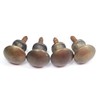 4 Vintage Style Solid Brass Barrister Bookcase Knobs 5/8" Dia.
