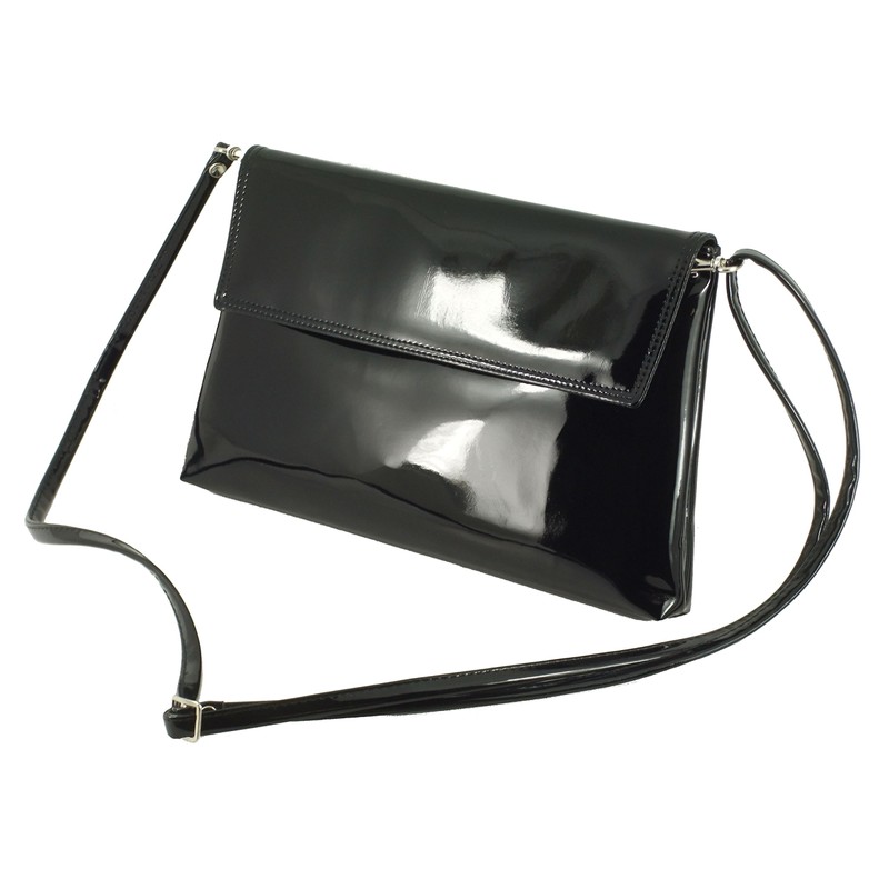 LONI Charming Patent Clutch Shoulder Bag