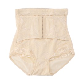 Postpartum Underwear Middle Waist 2 Layers Hook and Eye Breathable C Section Panty for Maternity Women Skin Color 2XL