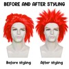 Short Red Wig Men Short Spiky Wigs Adult Light Reddish