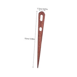 NUOBESTY Craft Tools 4pcs Knitting Needles Set Wooden Punch Needle Tool for Tapestry Weaving