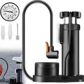 CXAFQ Bike Pump, Black Alloy Mini Foot Pump, High Pressure Fast Charging At 160PSI, Suitable For Inflating Bicycles, Electric Vehicles, Motorcycles, Household Small Cars, And Inflatable Ball Toys