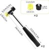 2 x Rubber Mallet, 25 mm Double Head Mallet, Soft
