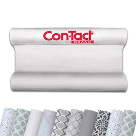 Con-Tact Brand Grip Prints Non-Adhesive Non-Slip Counter Top, Drawer/Shelf Liner, 12" x 20', White