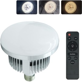 MOUNTDOG 85W 5700K E27 Socket LED Bulbs with Remote LED Light Bulb for Photography Photo Lighting