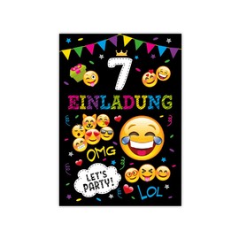 12 Invitations for 7th Children's Birthday Girls Boys Cool Invitations Seventh Birthday Girls Birthday Boys Birthday