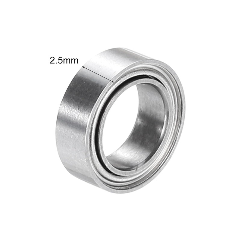 sourcing map 5Pcs SMR85ZZ Stainless Steel Ball Bearing 5mm x